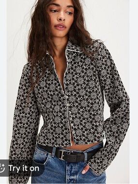 Free People "Dream A Little Dream" Jacquard Top. NWT